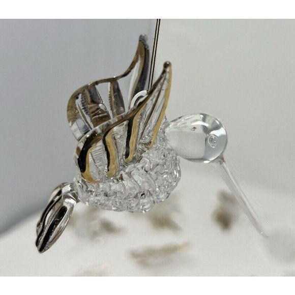 Beautiful Vintage Glass Christmas Tree Ornaments Butterfly Hearts Poinsettia - Picture 1 of 16